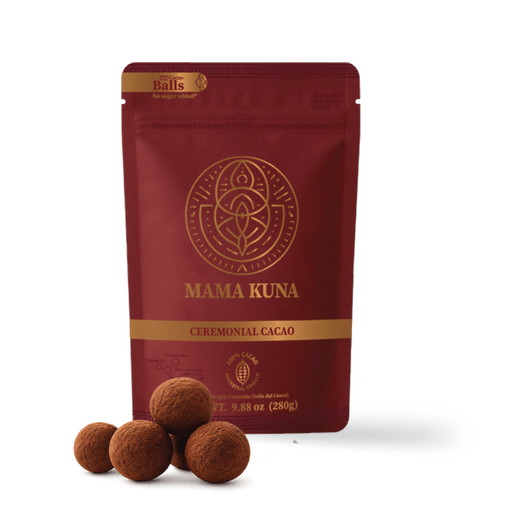 MAMA KUNA Ceremonial Cacao Balls | Traditionally Harvested Single Origin Colombian Cacao  – 280g (9.88 oz)